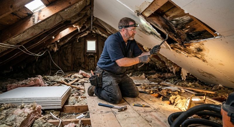 Attic Water Damage Repair in Alpharetta, GA