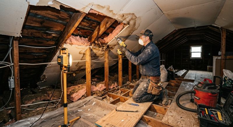 Attic Water Damage Repair in Santa Rosa, CA