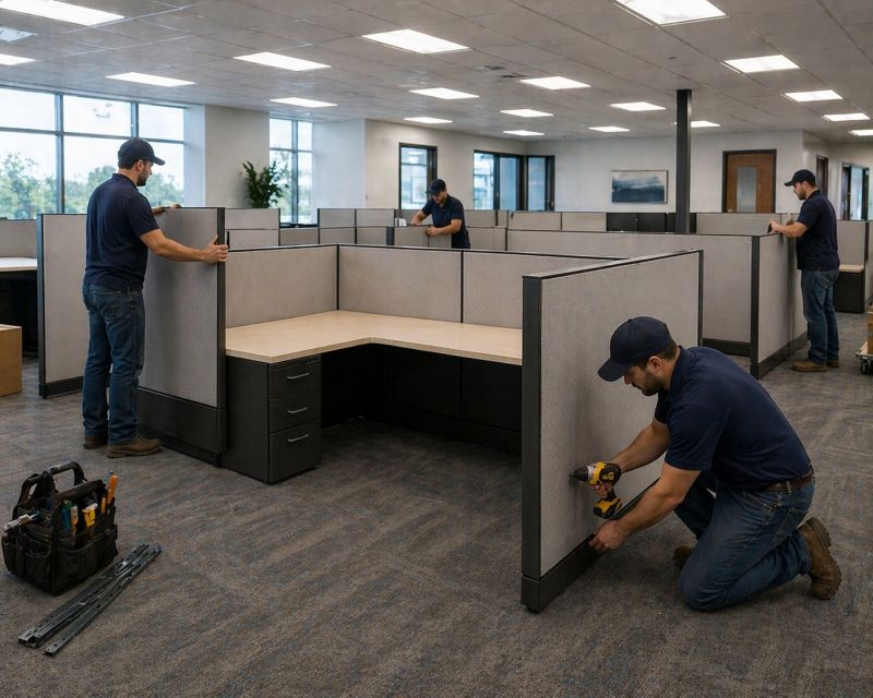 Cubicle Installation in Conroe, TX