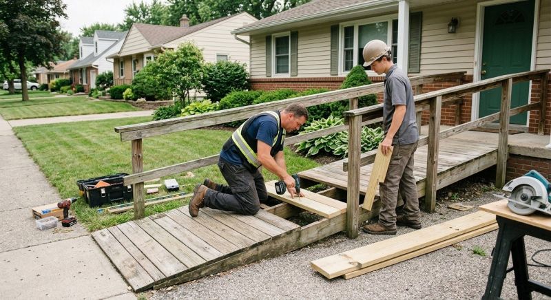 Handicap Ramp Repair in Conroe, TX