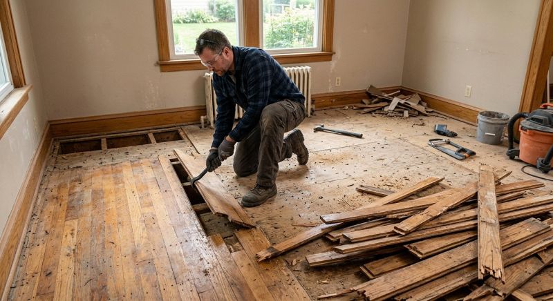 Hardwood Floor Removal in Houston, TX