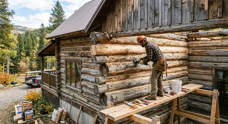 Log Home Repair in Katy, TX