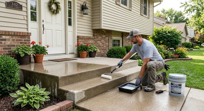Porch Concrete Sealing in Kitsap County, WA