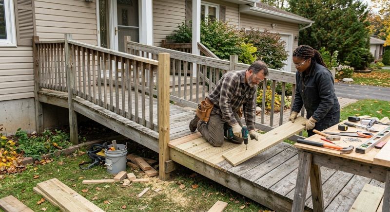 Wood Ramp Repair in Overland Park, KS